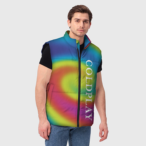 Мужской жилет Coldplay moon music album / 3D-Черный – фото 3