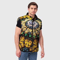 Мужской жилет Оптический узор текстура, цвет: 3D-светло-серый — фото 2