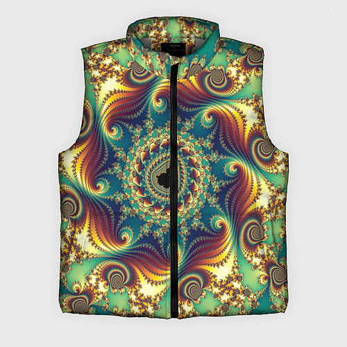 Мужской жилет Оптический узор текстура / 3D-Светло-серый – фото 1