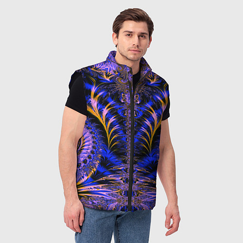 Мужской жилет Оптический визуальный стиль / 3D-Черный – фото 3