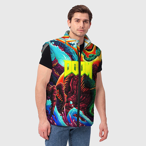 Мужской жилет Doom monster mars / 3D-Светло-серый – фото 3