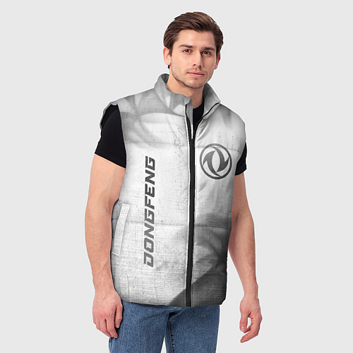 Мужской жилет Dongfeng - white gradient вертикально / 3D-Черный – фото 3