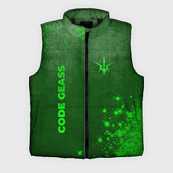 Мужской жилет Code Geass - green gradient вертикально, цвет: 3D-черный