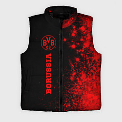 Мужской жилет Borussia - red gradient по-вертикали, цвет: 3D-черный