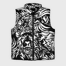 Мужской жилет Лев и орел в виде узоров, цвет: 3D-черный