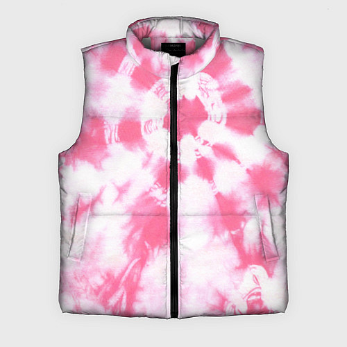 Мужской жилет Розовый тай дай / 3D-Светло-серый – фото 1