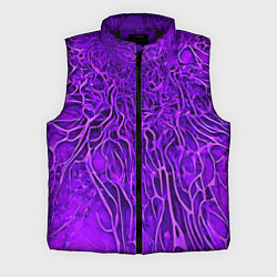 Мужской жилет Фиолетовый симбионт абстракция, цвет: 3D-черный