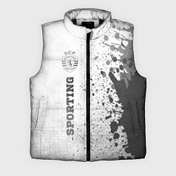 Мужской жилет Sporting - white gradient по-вертикали, цвет: 3D-черный
