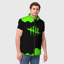 Мужской жилет Dead by daylight hexagon, цвет: 3D-черный — фото 2