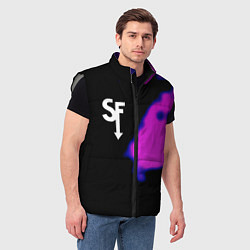 Мужской жилет Sally Face неон краски, цвет: 3D-светло-серый — фото 2