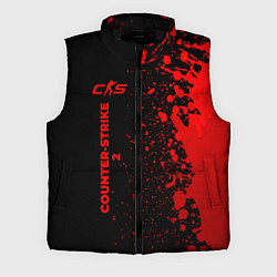 Мужской жилет Counter-Strike 2 - red gradient по-вертикали, цвет: 3D-черный