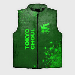Мужской жилет Tokyo Ghoul - green gradient вертикально, цвет: 3D-черный