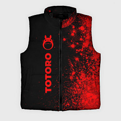Мужской жилет Totoro - red gradient по-вертикали, цвет: 3D-черный