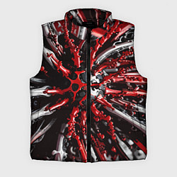 Мужской жилет Красно-белая инфекция, цвет: 3D-черный