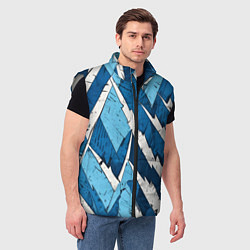 Мужской жилет Геометрический камуфляж, цвет: 3D-светло-серый — фото 2