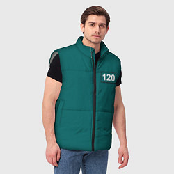 Мужской жилет Игрок 120 - Игра в кальмара, цвет: 3D-светло-серый — фото 2