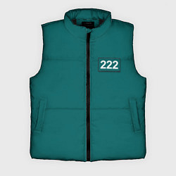 Мужской жилет Игрок 222 - Игра в кальмара, цвет: 3D-черный