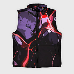 Мужской жилет Красный разлом в камне, цвет: 3D-светло-серый