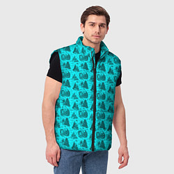 Мужской жилет Новогодние звери, цвет: 3D-черный — фото 2