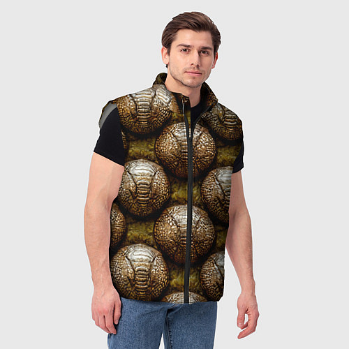 Мужской жилет Броненосцы / 3D-Светло-серый – фото 3