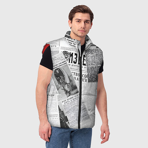 Мужской жилет Izvestiya / 3D-Красный – фото 3