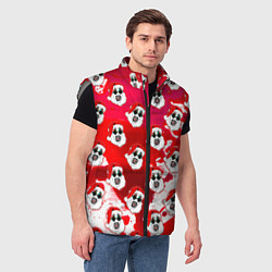 Мужской жилет Funny Santa clown Art in blood, цвет: 3D-светло-серый — фото 2