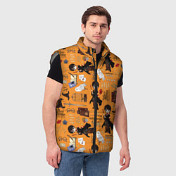 Мужской жилет Гарри Поттер паттерн, цвет: 3D-светло-серый — фото 2