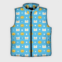 Мужской жилет Время приключений паттерн, цвет: 3D-черный