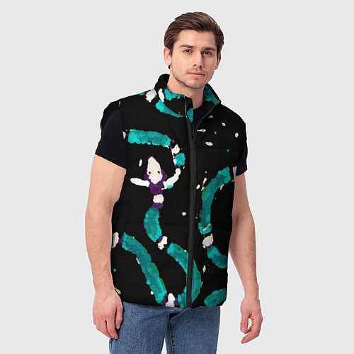 Мужской жилет Змейки на охоте / 3D-Черный – фото 3