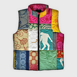 Мужской жилет Пэчворк с человечком, цвет: 3D-красный