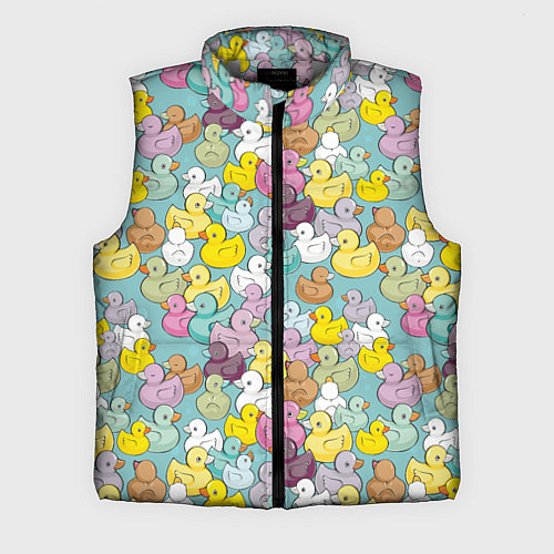 Мужской жилет Уютные уточки / 3D-Светло-серый – фото 1