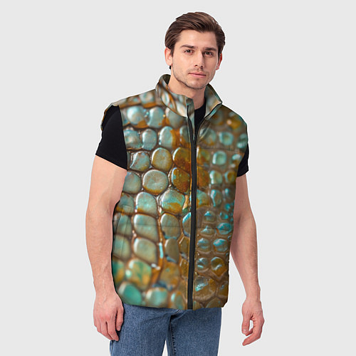 Мужской жилет Почувствуй себя змеей / 3D-Черный – фото 3