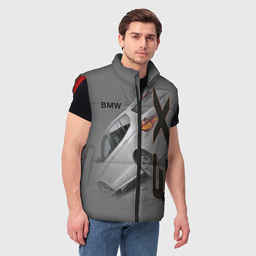 Мужской жилет BMW X3 / 3D-Красный – фото 3
