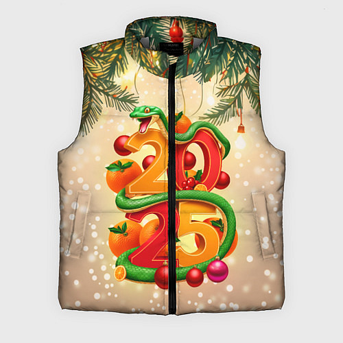 Мужской жилет Веселая змея 2025 / 3D-Светло-серый – фото 1