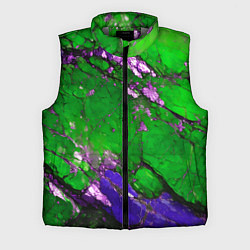Мужской жилет A purple mineral in a green stone, цвет: 3D-светло-серый