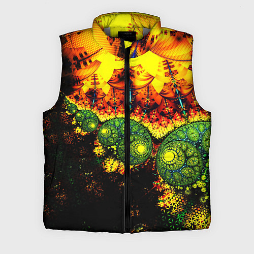Мужской жилет Абстракция осколки / 3D-Светло-серый – фото 1