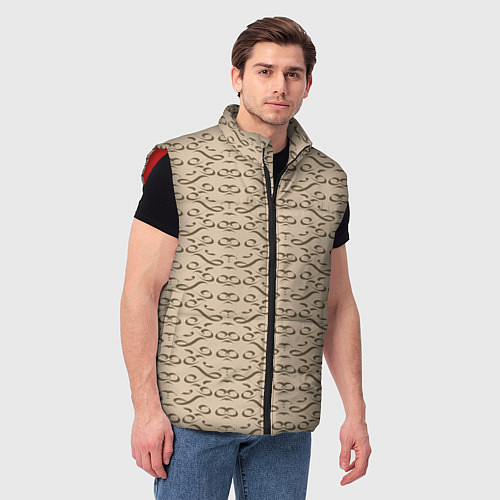 Мужской жилет Виньетка / 3D-Красный – фото 3