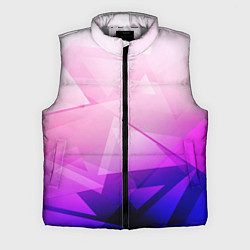 Мужской жилет Неоновая геометрия осколки, цвет: 3D-светло-серый