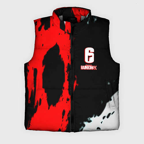 Мужской жилет Rainbow six краски абстрактные / 3D-Светло-серый – фото 1