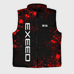 Мужской жилет Exeed - красные брызги краски, цвет: 3D-черный