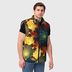 Мужской жилет Психоделика, цвет: 3D-светло-серый — фото 2