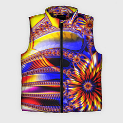Мужской жилет Психоделика стекло, цвет: 3D-черный