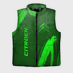 Мужской жилет Citroen - green gradient вертикально, цвет: 3D-черный