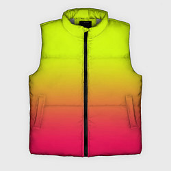 Мужской жилет Градиент салатовый в розовый, цвет: 3D-светло-серый
