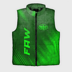 Мужской жилет FAW - green gradient вертикально, цвет: 3D-черный