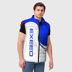 Мужской жилет Exeed - синий и белый, цвет: 3D-красный — фото 2