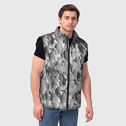 Мужской жилет Монохромный камуфляж, цвет: 3D-черный — фото 2