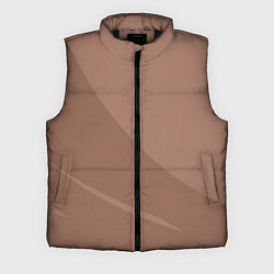 Мужской жилет Мокко Мусс однотонный с полосой, цвет: 3D-черный