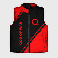 Мужской жилет God of War - red gradient вертикально, цвет: 3D-черный