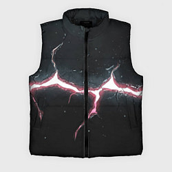 Мужской жилет Разлом на черной плите, цвет: 3D-черный